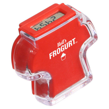 T-Shirt Step Counter Pedometer - Red
