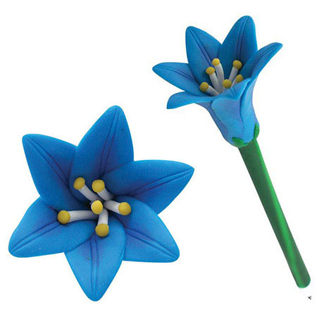 Stylo lotus bleu