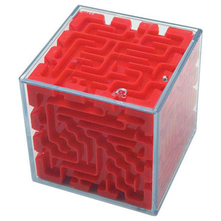 Labyrinthe cubique - Rouge