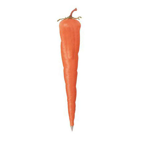 Stylo en forme de carotte