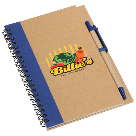 Promo Note Write Recycled Notebook - Blue