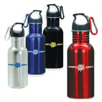 Stainless Steel Water Bottle with Carabiner 2