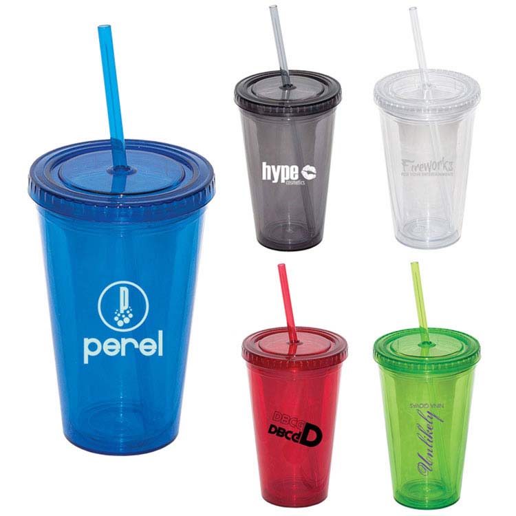 Festa Tumbler with Straws 17 oz