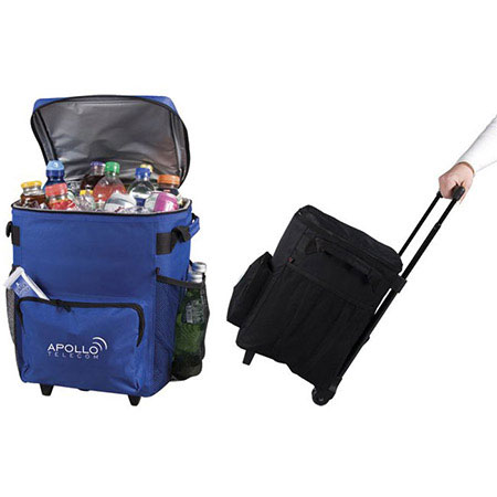 Sac-glacière sur roulettes - 48 canettes