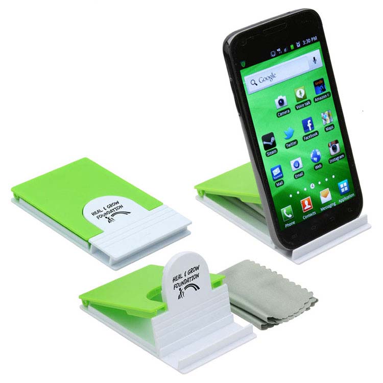 Phone Holder with Microfiber Cloth