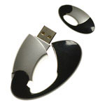 Clé USB en plastique avec mousqueton