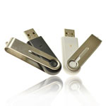 Clé USB pivotante acier inoxydable
