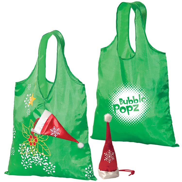 Holiday Folding Tote
