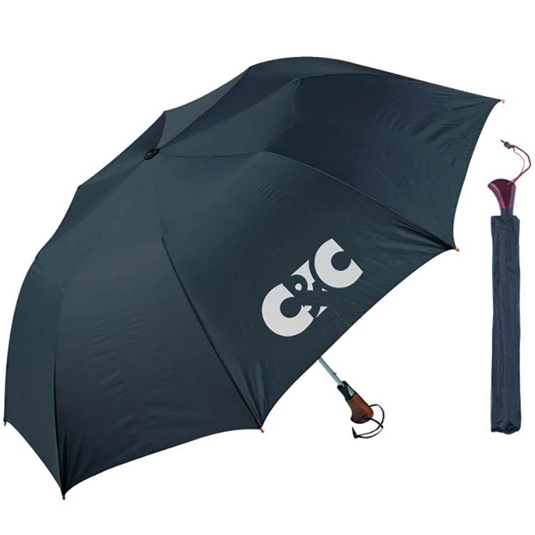 Large Imprint Area Telescopic Folding Umbrella