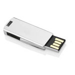 Petite clé USB pivotante en métal