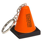 Construction Cone Key Chain Stress Reliever