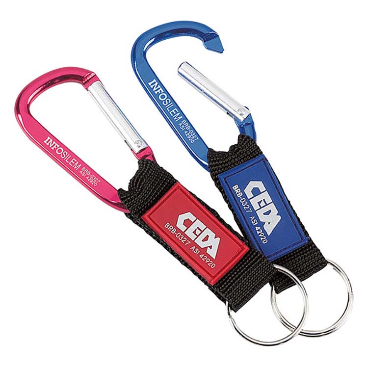 Carabiner with Web Strap 6 cm