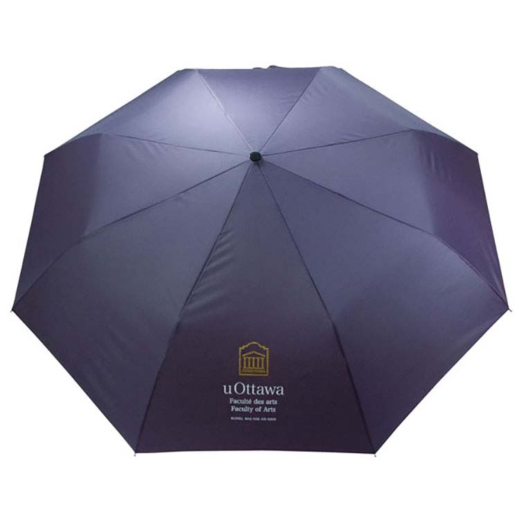 Automatic Deluxe Mini Umbrella with Curved Wooden Handle #2