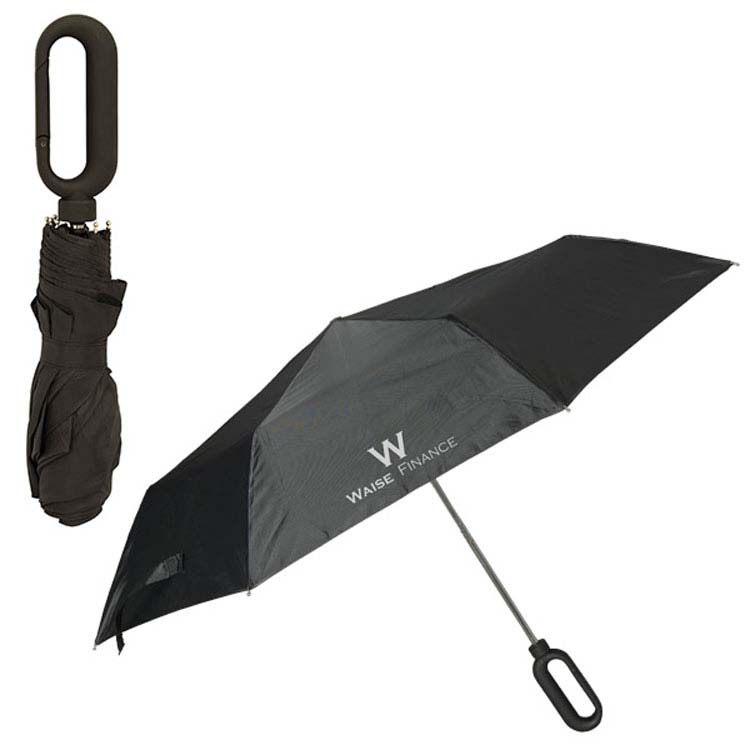 Parapluie pliable Captain Grip avec poignée mousqueton #3