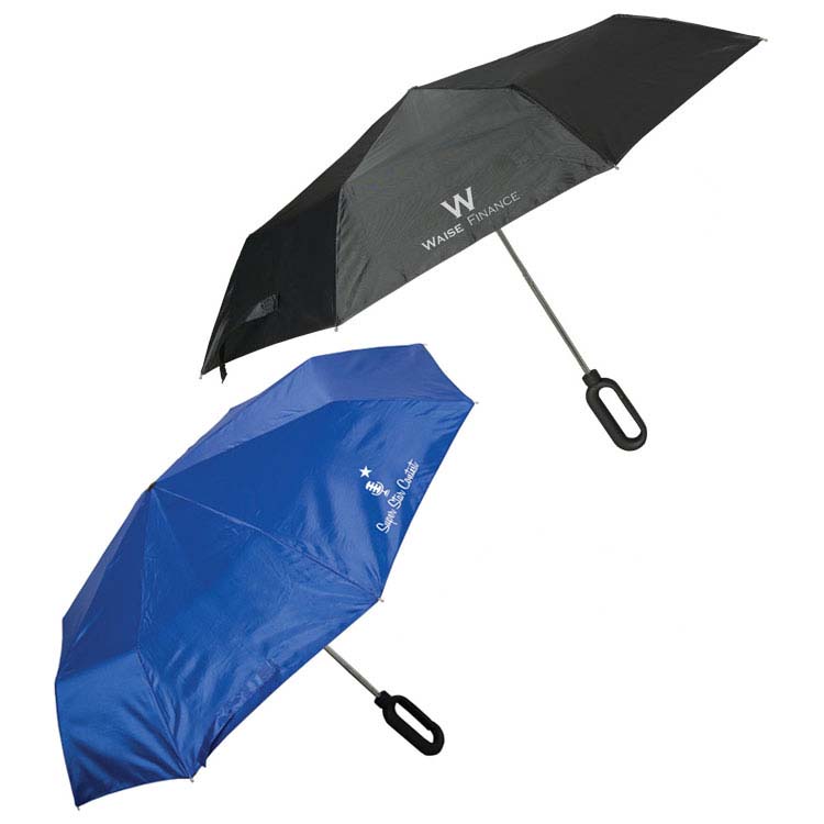 Parapluie pliable Captain Grip avec poignée mousqueton