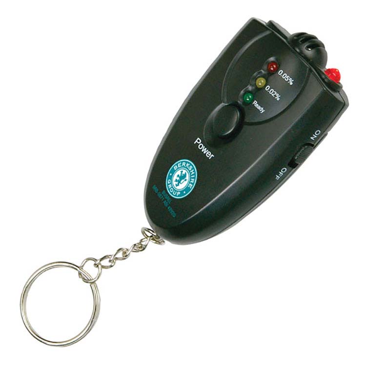 Porte-clés alcootest électronique avec lampe DEL rouge