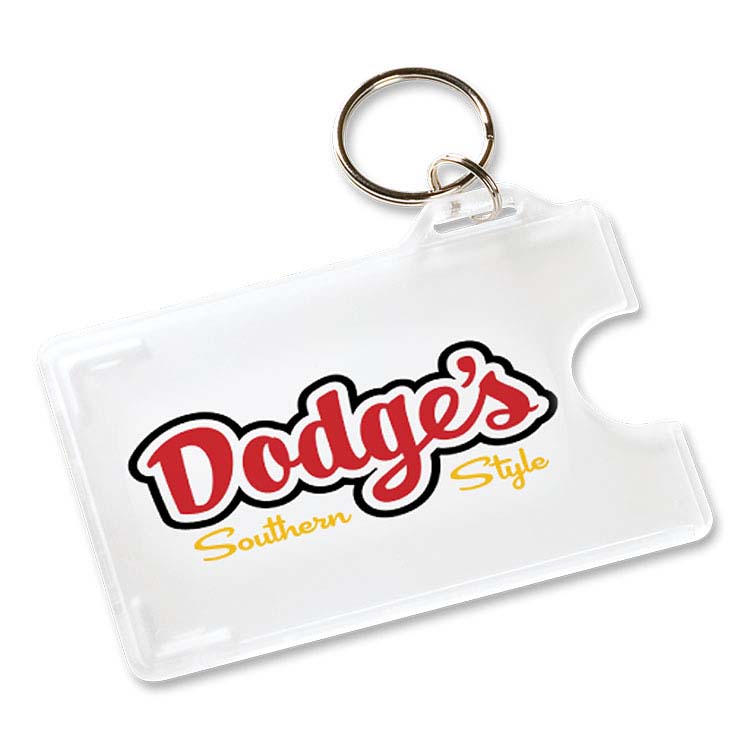 Clear Card Holder with Key-Ring
