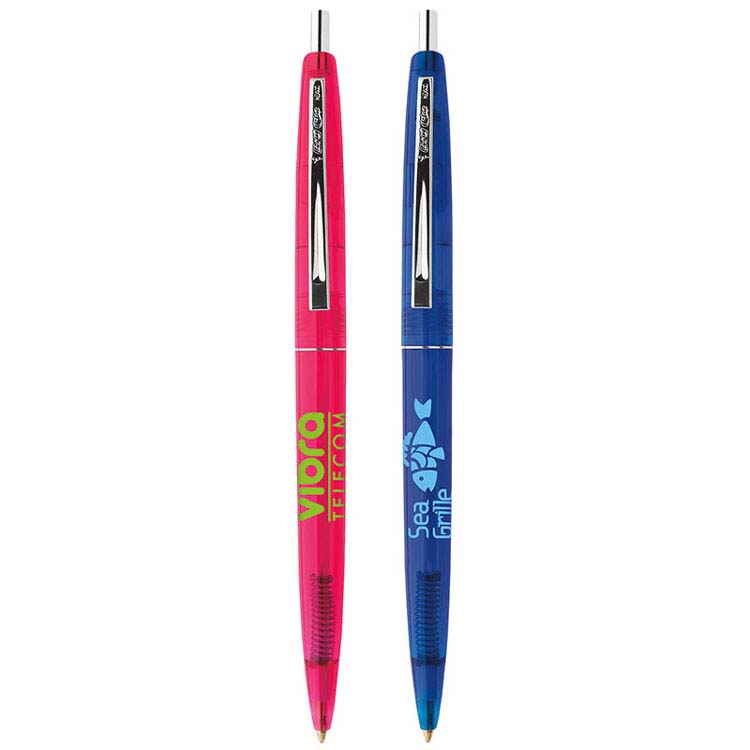 Stylo Bic Clear Clics en plastique