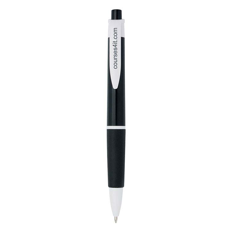 Stylo en plastique Noir et Blanc