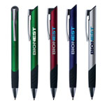 Stylo en plastique avec fini métallique lustré Bordeaux