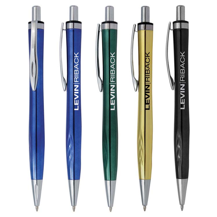 Stylo en plastique de couleur métallisée Murano