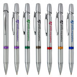 Stylo en plastique gris Trieste