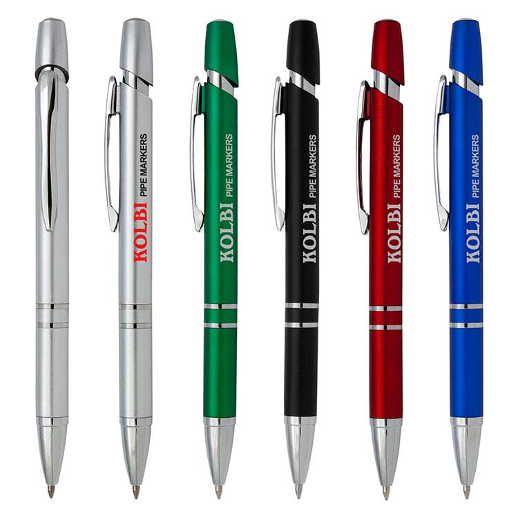 Stylo en plastique métallisé Ravenna