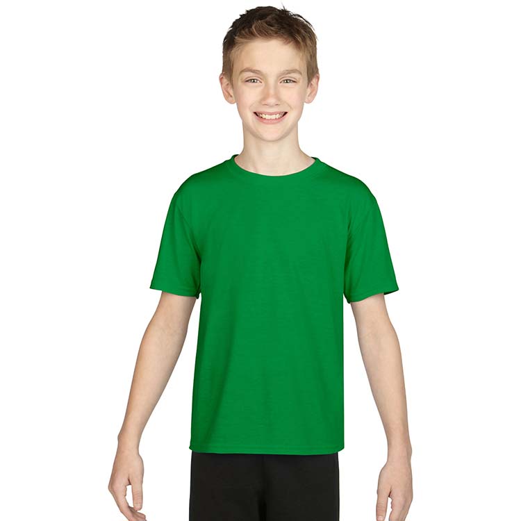 T-shirt Gildan Performance 42000B pour enfant - Vert Irlandais