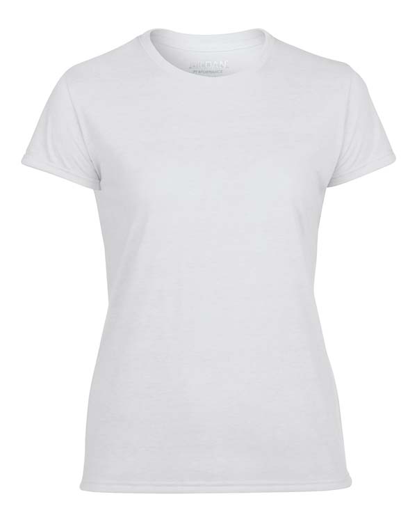 T-shirt Gildan Performance 42000L pour femme - Blanc #3