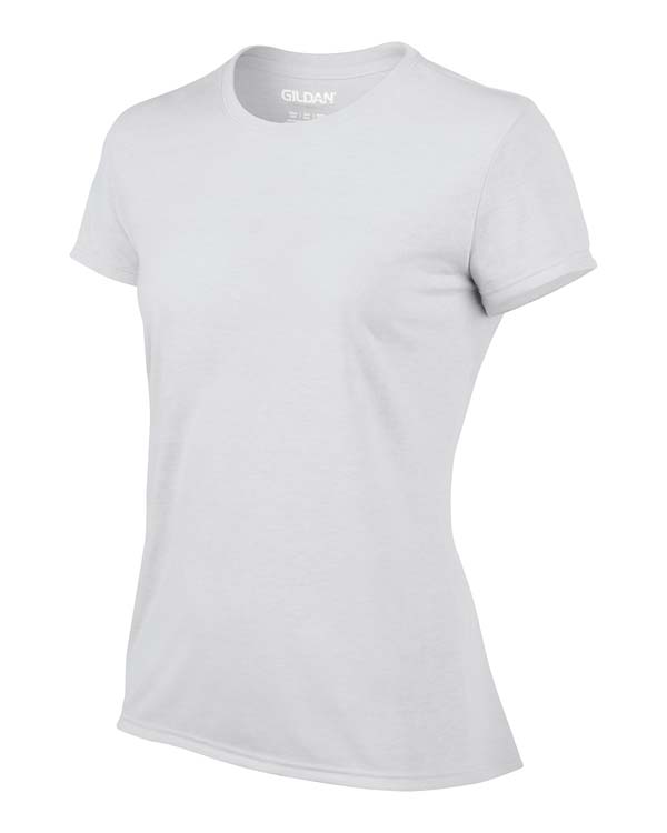 T-shirt Gildan Performance 42000L pour femme - Blanc #4
