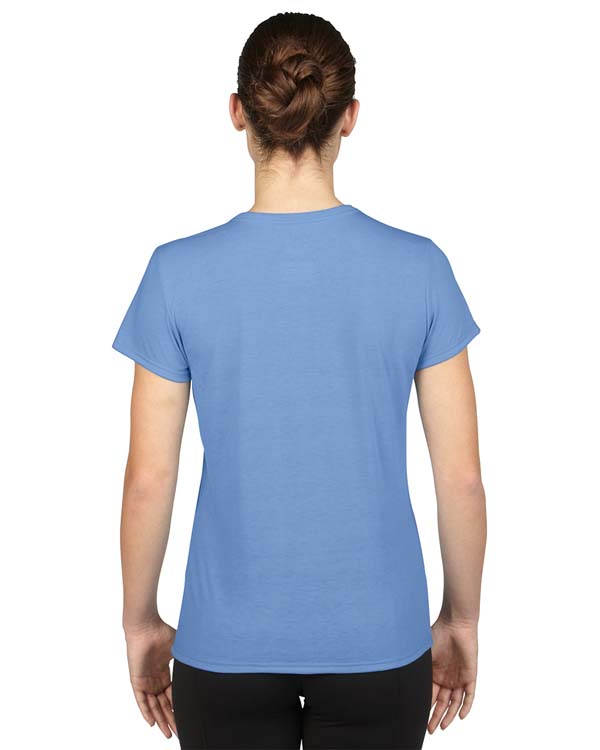 T-shirt Gildan Performance 42000L pour femme - Bleu Caroline #2