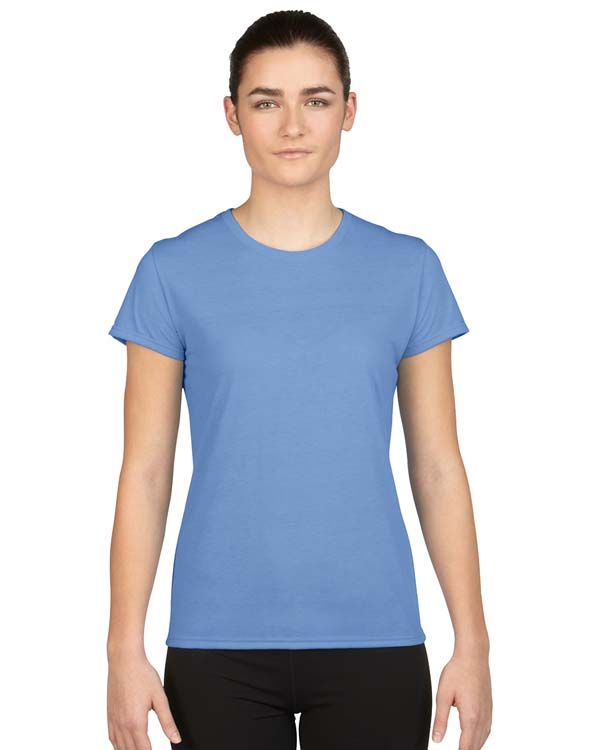 T-shirt Gildan Performance 42000L pour femme - Bleu Caroline