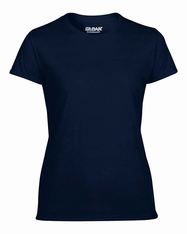 T-shirt Gildan Performance 42000L pour femme - Bleu marine #3