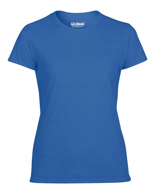 T-shirt Gildan Performance 42000L pour femme - Bleu royal #3