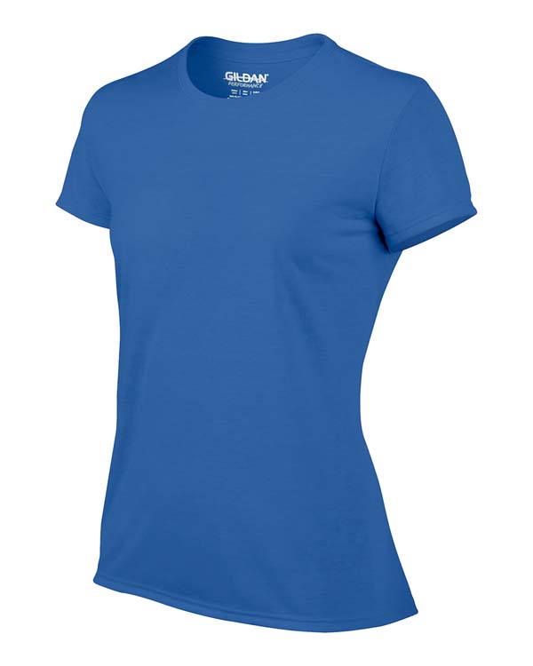 T-shirt Gildan Performance 42000L pour femme - Bleu royal #4