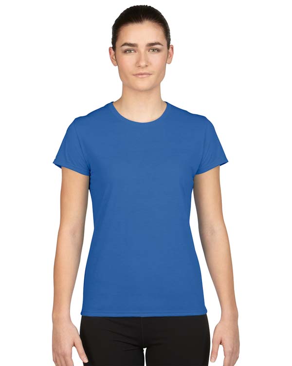 T-shirt Gildan Performance 42000L pour femme - Bleu royal