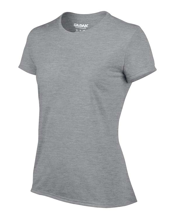 T-shirt Gildan Performance 42000L pour femme - Gris sport #4