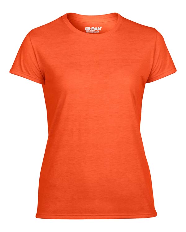 T-shirt Gildan Performance 42000L pour femme - Orange #3