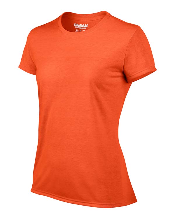 T-shirt Gildan Performance 42000L pour femme - Orange #4