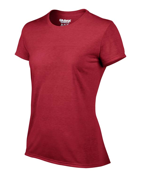 T-shirt Gildan Performance 42000L pour femme - Rouge cardinal #4