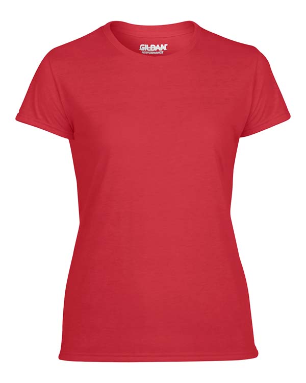 T-shirt Gildan Performance 42000L pour femme - Rouge #3