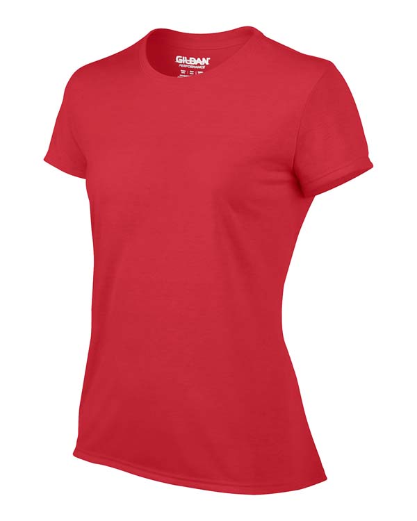 T-shirt Gildan Performance 42000L pour femme - Rouge #4