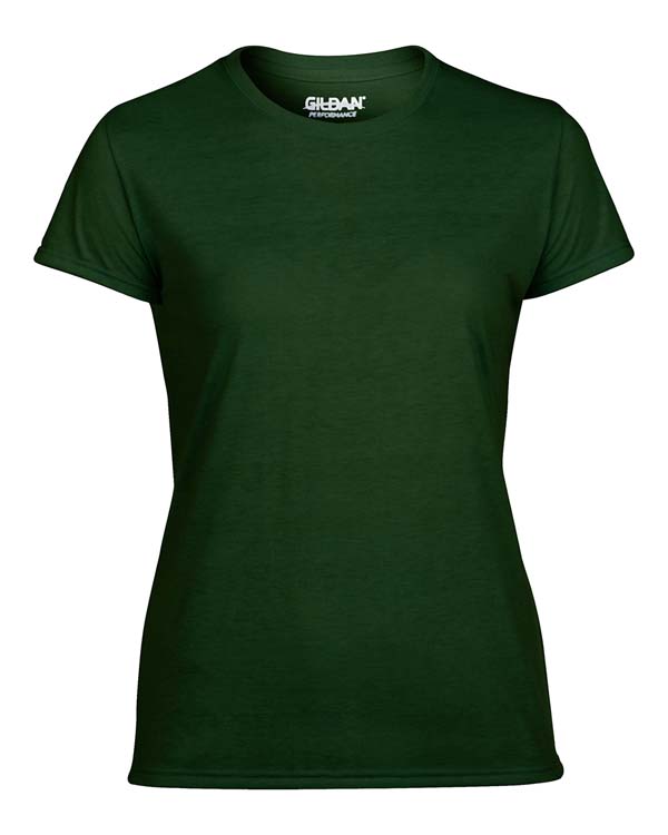 Classic Fit Ladies' T-Shirt Gildan Performance 42000L - Forest Green #3