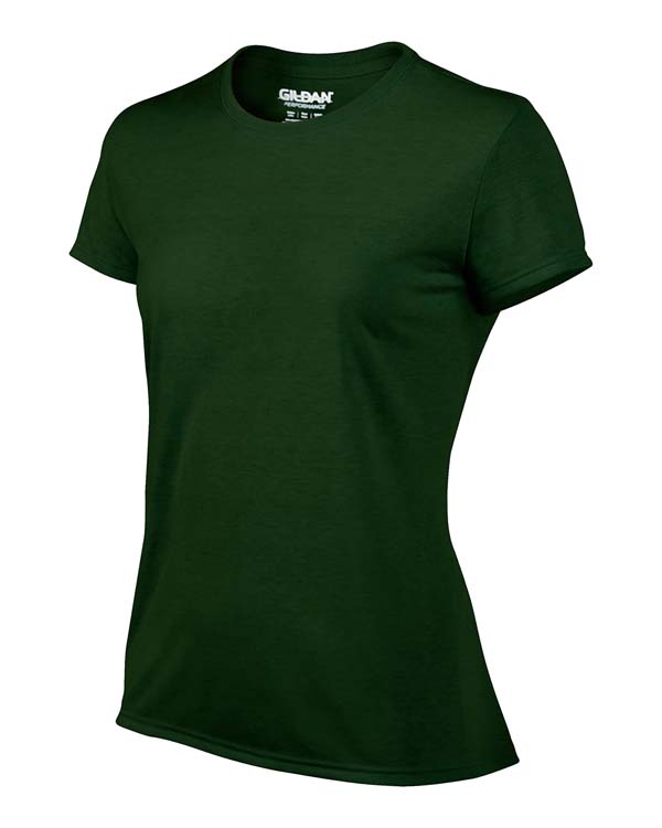 Classic Fit Ladies' T-Shirt Gildan Performance 42000L - Forest Green #4