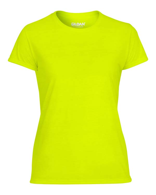 T-shirt Gildan Performance 42000L pour femme -  Vert sécurité #3