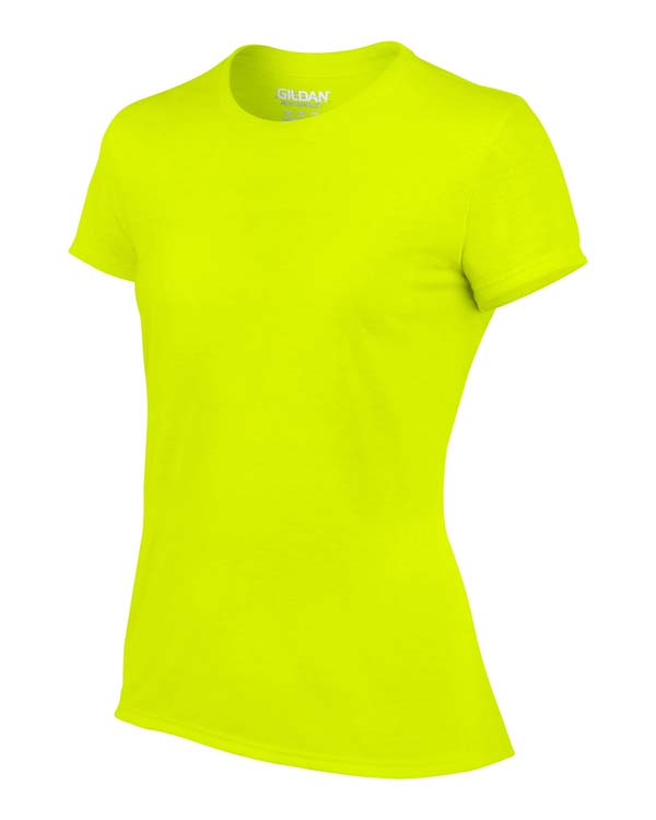 T-shirt Gildan Performance 42000L pour femme -  Vert sécurité #4