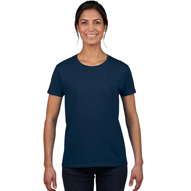 T-shirt Gildan 2000L pour femme - Bleu marine