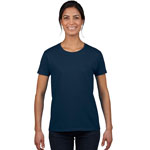 T-shirt Gildan 2000L pour femme - Bleu marine