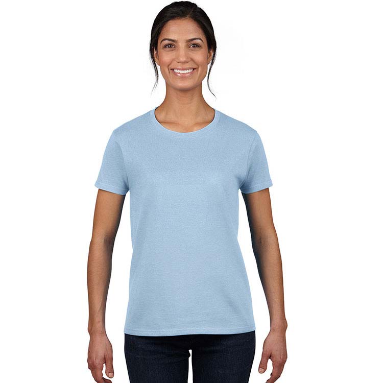 T-shirt Gildan 2000L pour femme - Bleu pâle