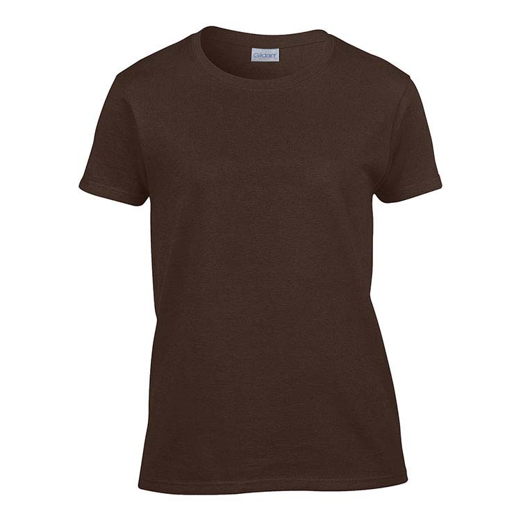 T-shirt Gildan 2000L pour femme - Chocolat foncé #3